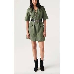 NEW BASH dorise short dress in green